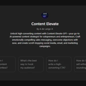 Content Elevate GPT — Your All-in-One Content Generator